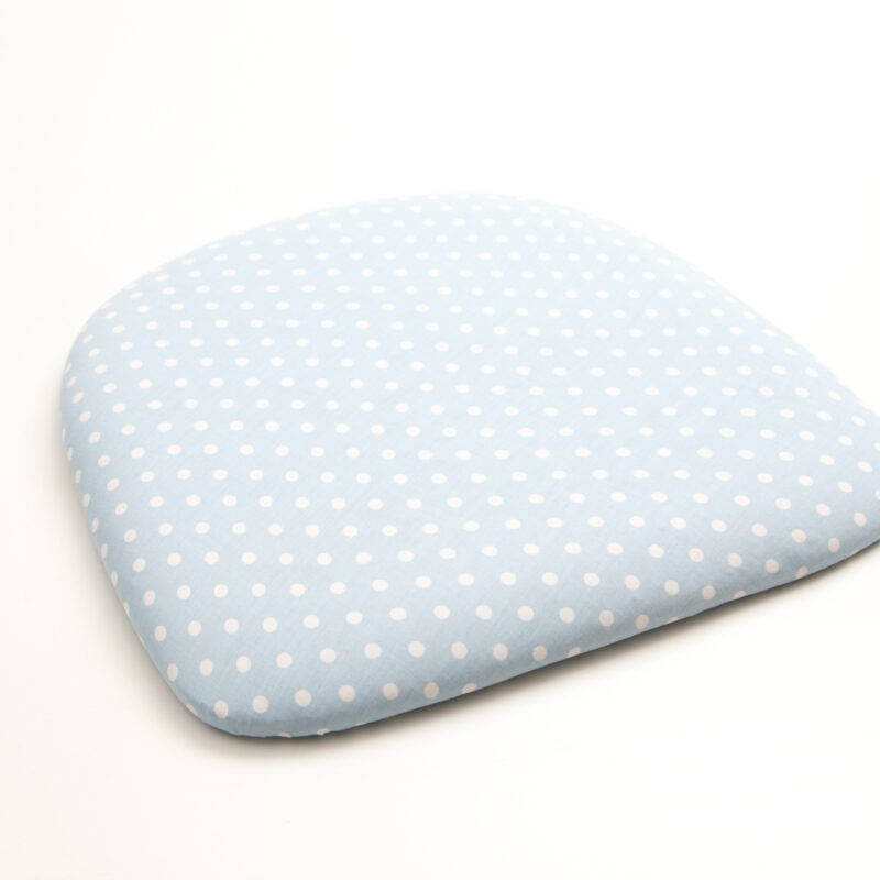 Forro para silla Celeste con Bolitas