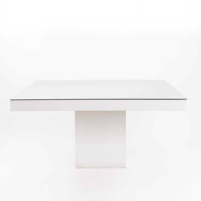 Mesa Cuadrada Blanca con espejo