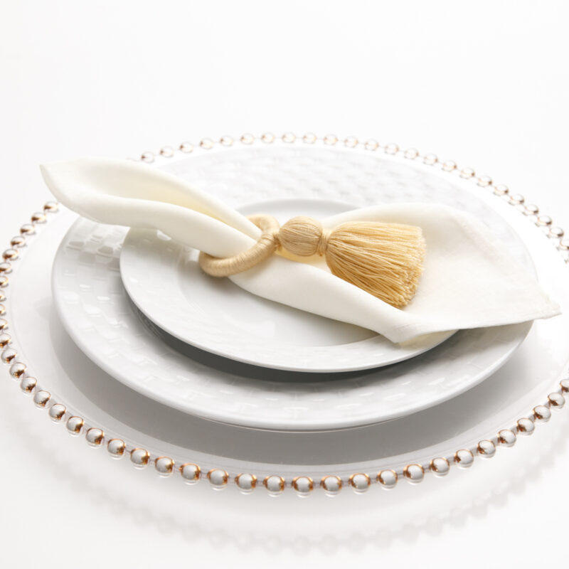 Servilletero Pom Pom Beige
