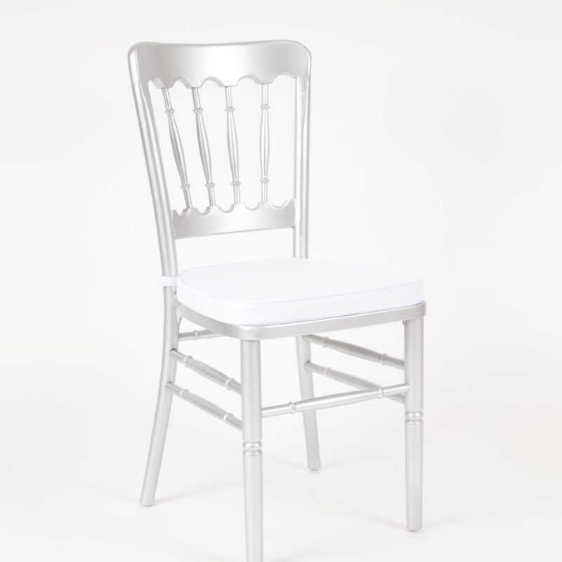 Silla Napoleon de Madera Plateada