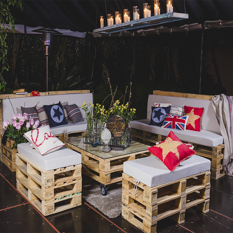 Sala Pallet Para 12 Personas