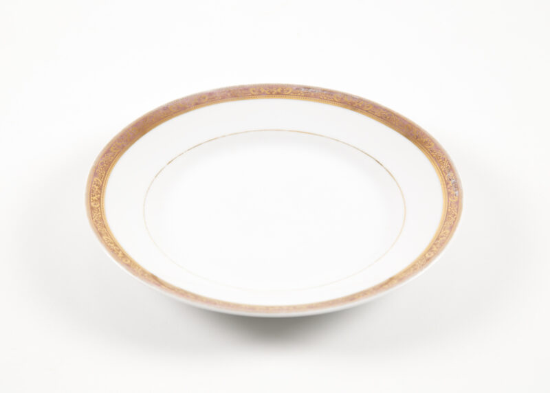 Plato De Postre Dorado