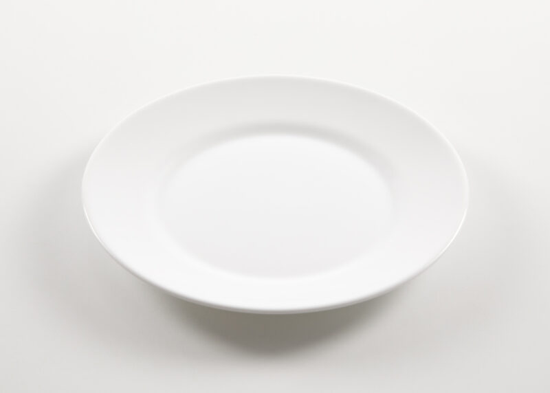 Plato Grande Blanco Liso