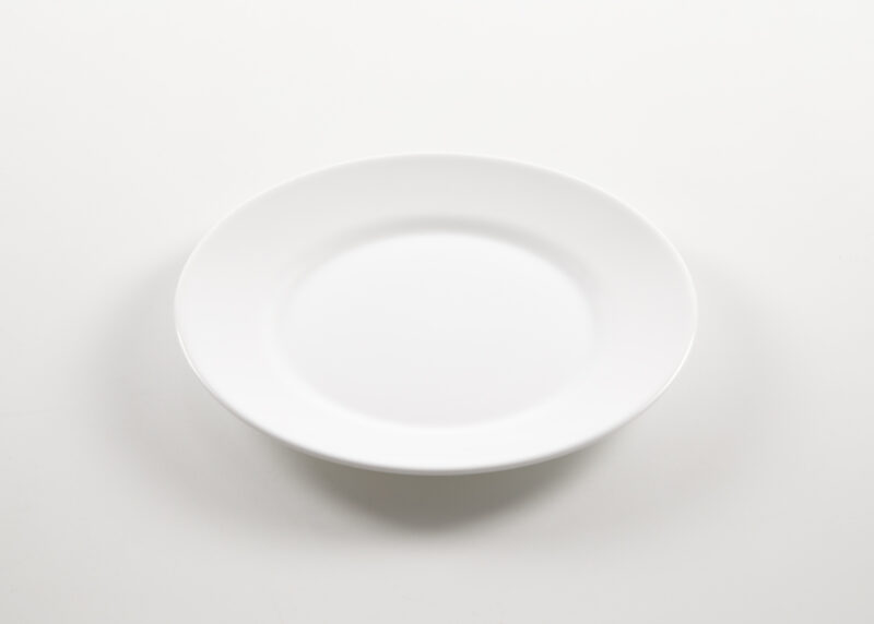 Plato De Postre Blanco Liso