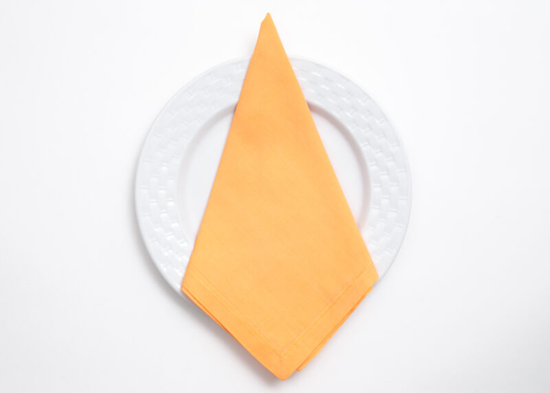 Servilleta Anaranjada Con Diseño Elegante