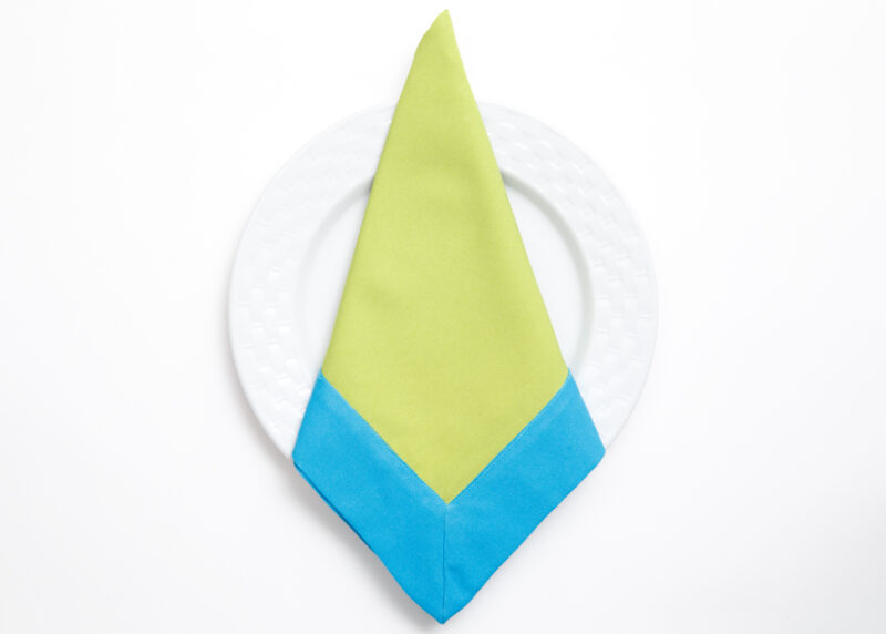 Servilleta Verde Con Turquesa