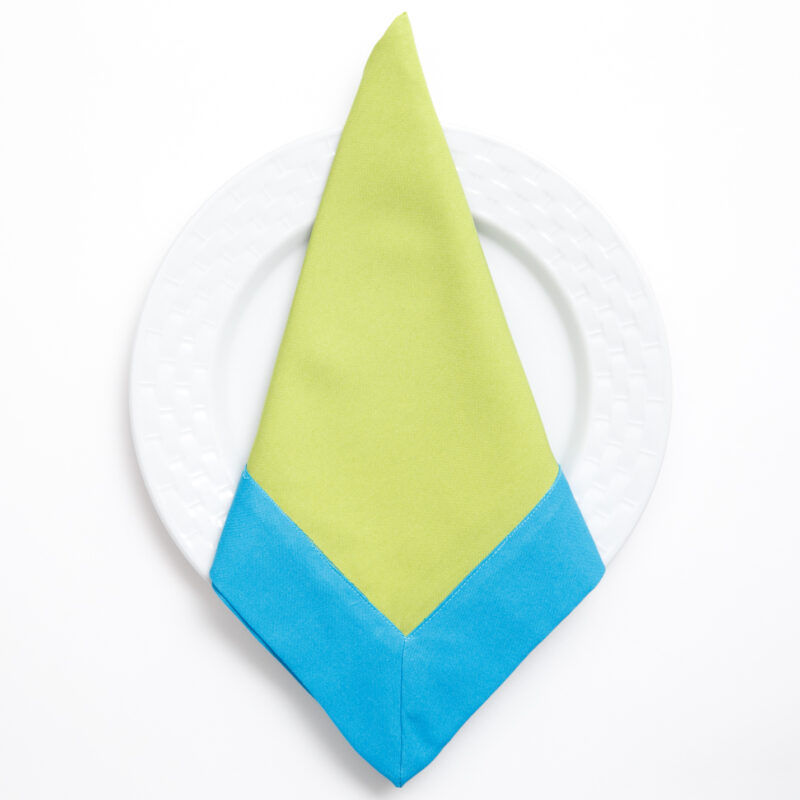 Servilleta Verde Con Turquesa