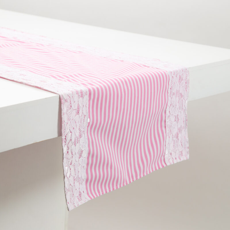 Camino de Lineas Rosado Con Blanco