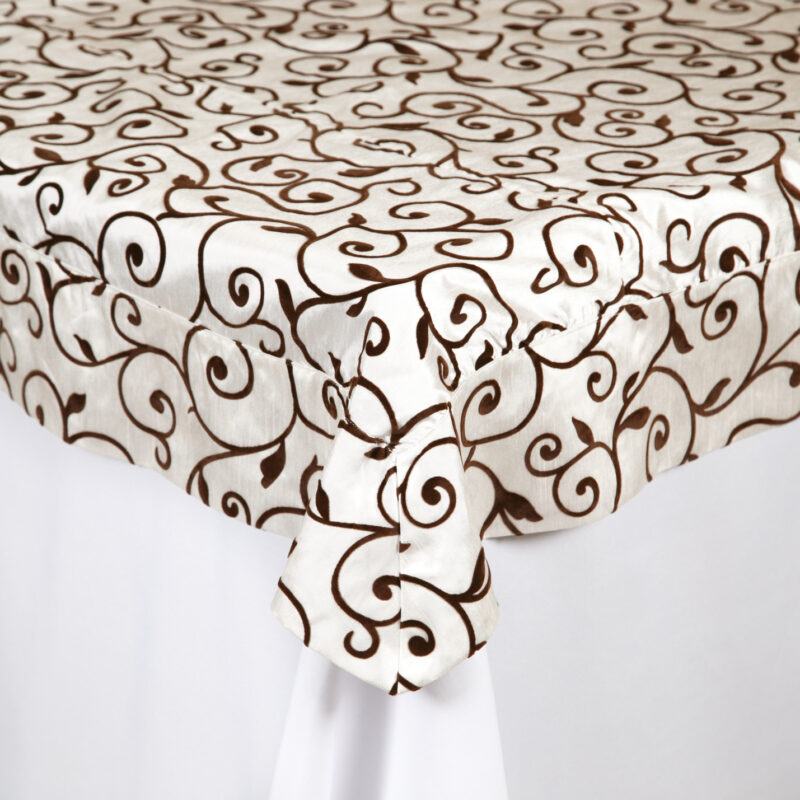Sobre mantel Blanco Con Café Diseño