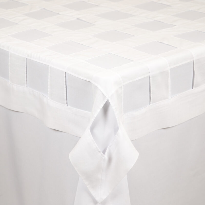 Sobre mantel Calado Blanco De Organza