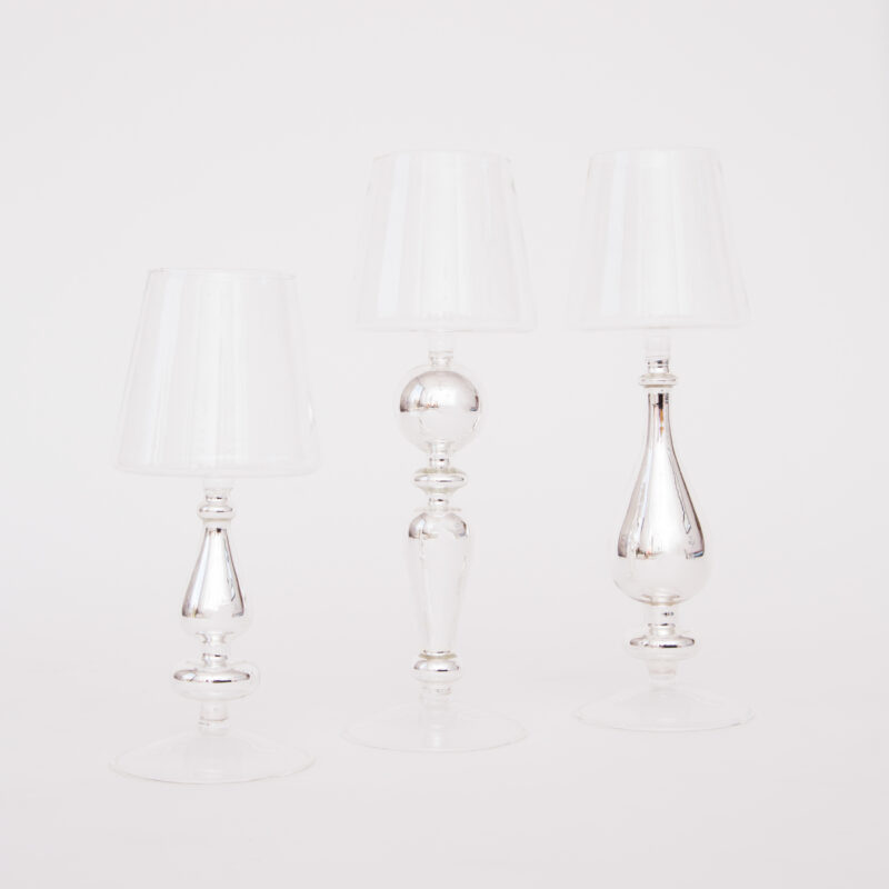 Base De Cristal Candelero