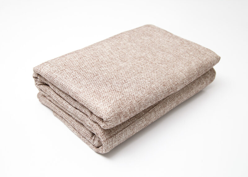 Mantel de Yute Beige con Café
