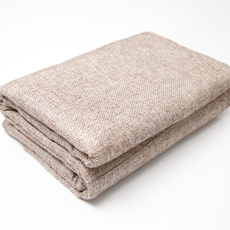 Mantel de Yute Beige con Café