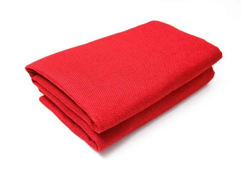 Mantel de Yute Rojo