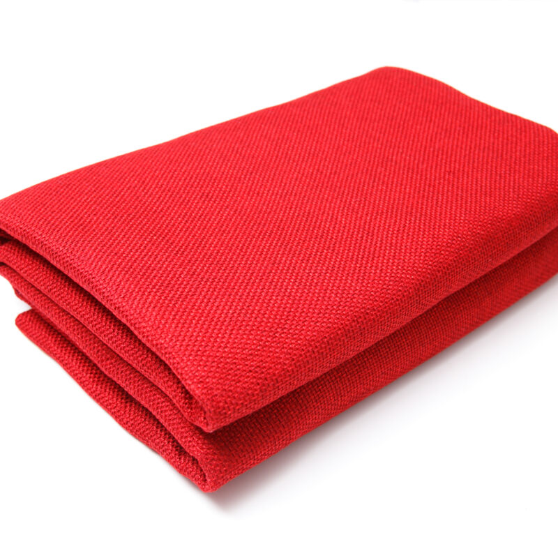 Mantel de Yute Rojo